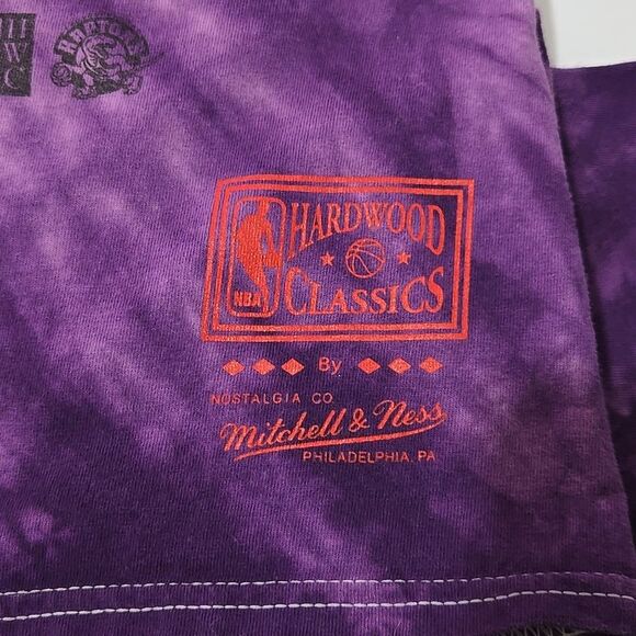 NBA Toronto Raptors Tie Dye Mitchell and Ness Short Sleeve T-shirt Medium - Picture 5 of 5